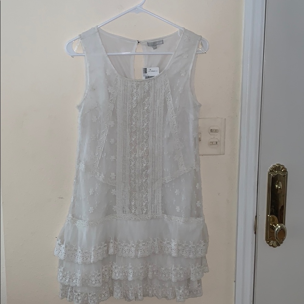 FROM PARIS! Etam white lace dressl